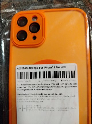 Funda Naranja iPhone 11 Pro Max