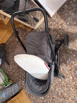 Carrito de bebé 2 en 1 gris