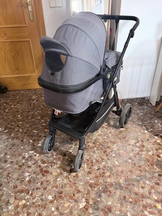 Carrito de bebé 2 en 1 gris