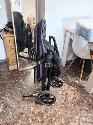 Carrito de bebé 2 en 1 gris