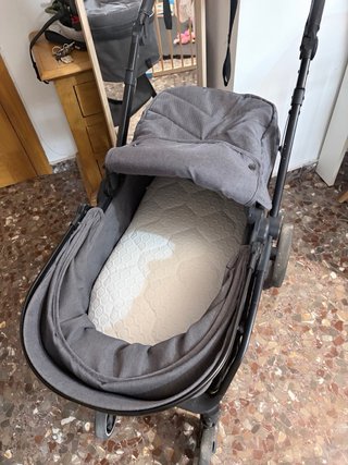 Carrito de bebé 2 en 1 gris
