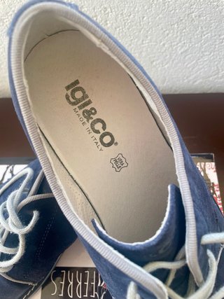 Scarpe uomo blu scamosciate