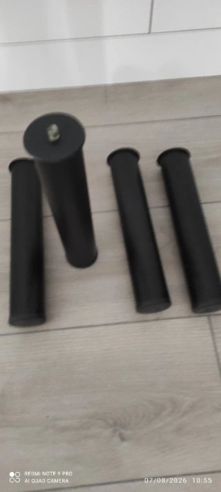 4 patas somier negras