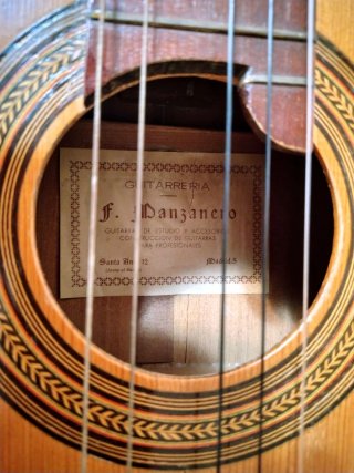 Guitarra Española F. Manzanero