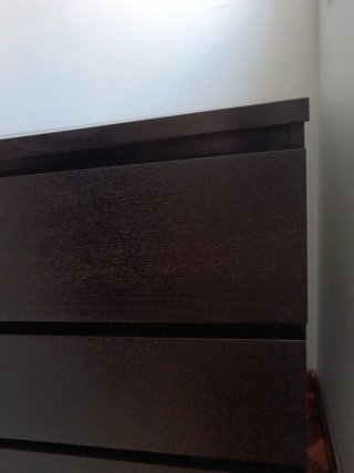 Cómoda Malm Ikea Negra/Marrón