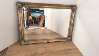 ESPEJO DE MADERA ANTIGUO ROCOCÓ VINTAGE