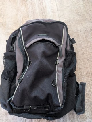 Mochila Samsonite Negra y Gris