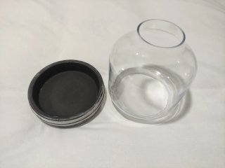 Jarrón/terrario vidrio para plantas