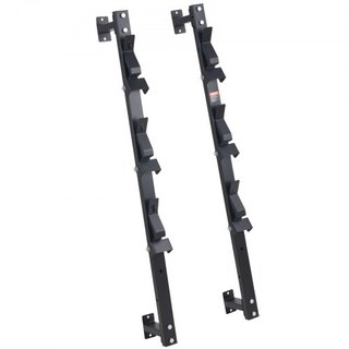Soporte para Desmalezadora, Soporte para Desmalezadora de 3 Plazas, Soporte para Remolque con Cerradura de Contraseña de Aleación de Zinc, Montaje en Pared o Montaje en Remolque Cerrado para Desma...