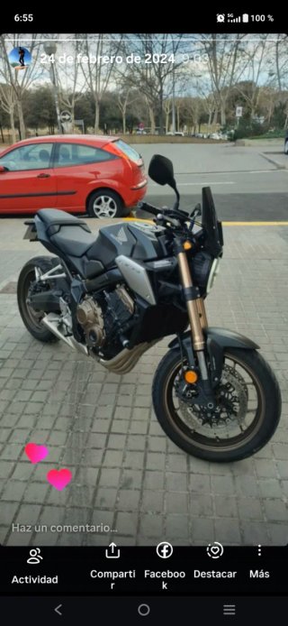 Honda CB650R Negra/Gris