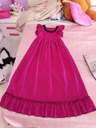 Vestido traje bata Flamenca Rociera talla 12 aprox