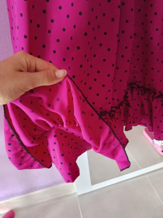 Vestido traje bata Flamenca Rociera talla 12 aprox