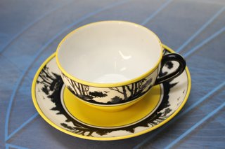 Juego de café Epiag D.F. de porcelana, principios s.XX.