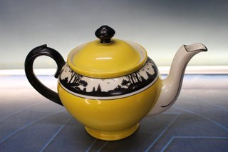Juego de café Epiag D.F. de porcelana, principios s.XX.