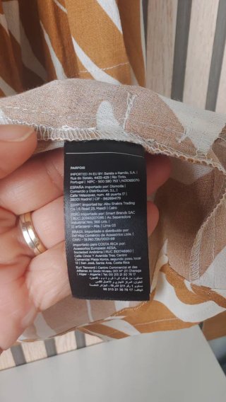 Kimono Parfois Beige y Blanco Talla Única