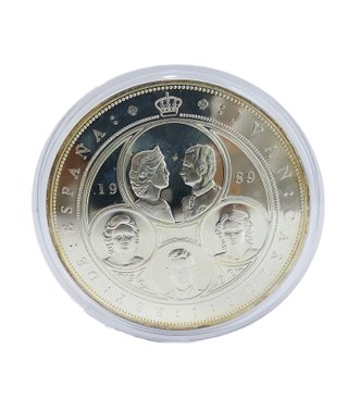 Moneda Plata 925 5oz 10.000 Pesetas Ciencuentin