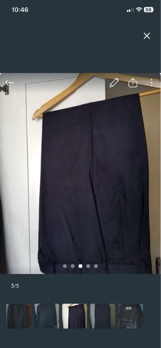 Traje de caballero azul marino