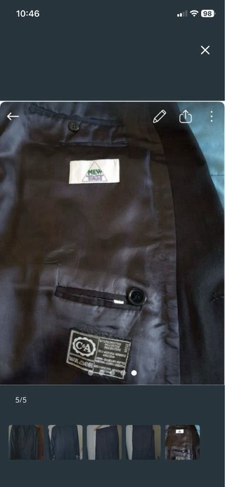 Traje de caballero azul marino