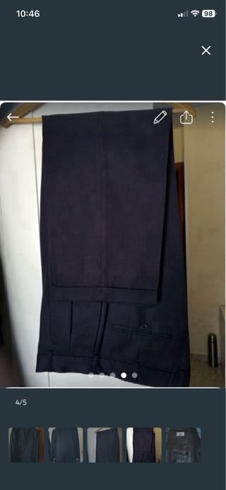 Traje de caballero azul marino