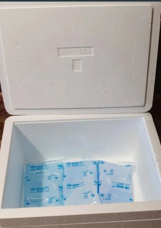 Nevera isotérmica blanca