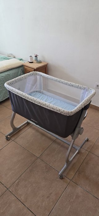 Culla Jané Babyside grigia, altezza regolabile