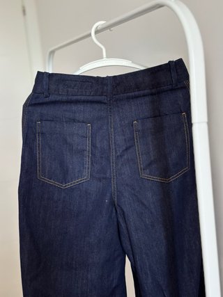 Pantalones anchos azul marino Alladin Balloon Zara