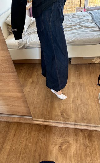 Pantalones anchos azul marino Alladin Balloon Zara