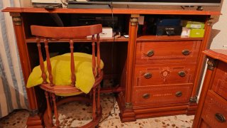 Escritorio madera 3 cajones
