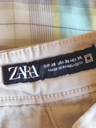 Bermuda Zara beige chico