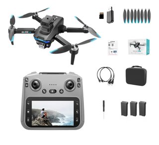 Dron GPS con cámara dual 4K adultos, pantalla 4,5”