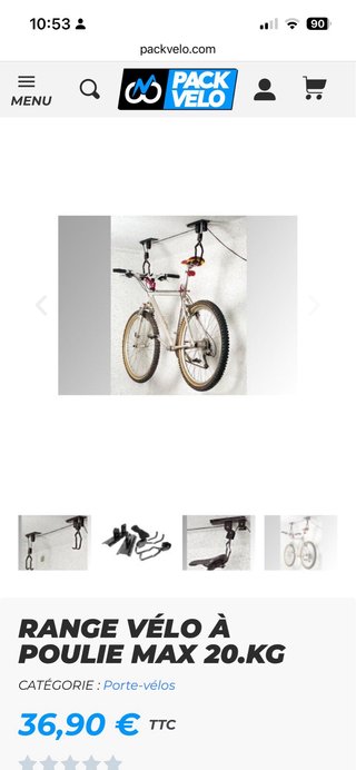 Soporte para colgar bicicleta