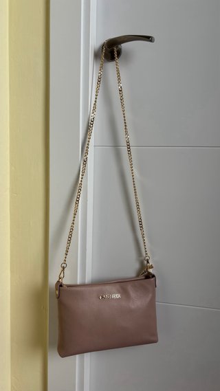 Bolso Clutch Piel CaféNoir Rosa Palo