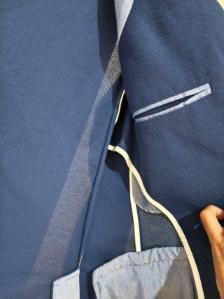 Americana Zara Hombre Azul Marino Talla M