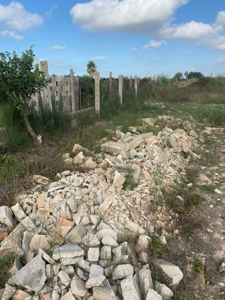 Residuos de hormigón de construcción