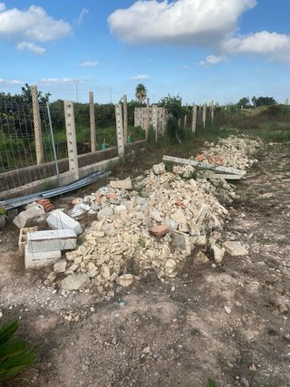 Residuos de hormigón de construcción