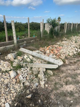 Residuos de hormigón de construcción