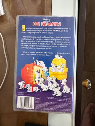 101 Dálmatas VHS Clásicos Disney