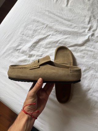 Zuecos Birkenstock Beige