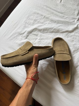 Zuecos Birkenstock Beige