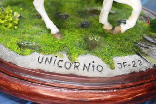Figura, escultura de Unicornio. J. Fernández, 2022.