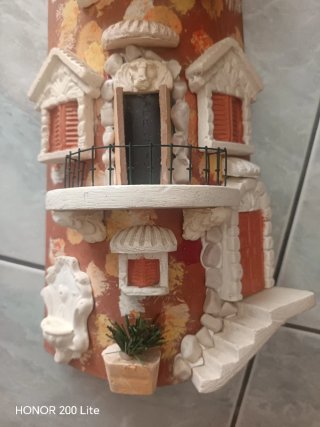 Tegola decorata casa stile mediterraneo