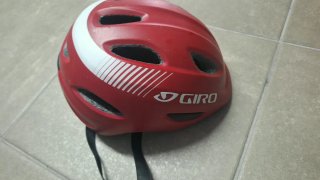 Casco Giro bici niño rojo