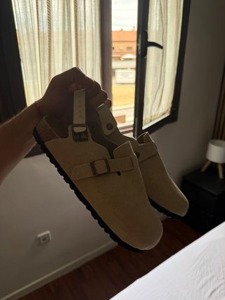 Zuecos Birkenstock Beige