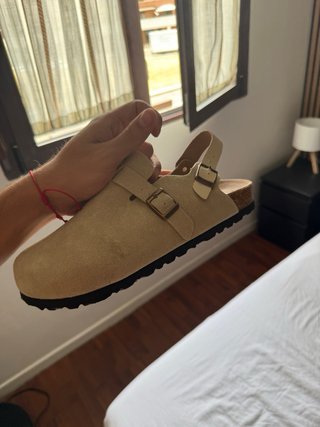 Zuecos Birkenstock Beige