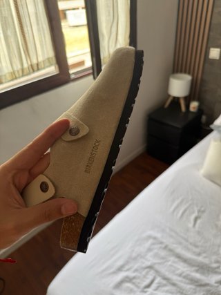 Zuecos Birkenstock Beige