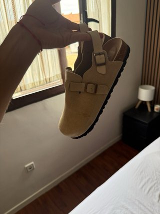 Zuecos Birkenstock Beige