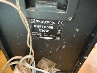 Altavoces Skytronic y Amplificador SPL 500