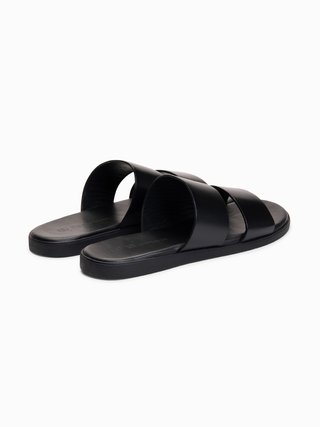 Ciabatte uomo Nuove “OMBRE” vera pelle N. 42