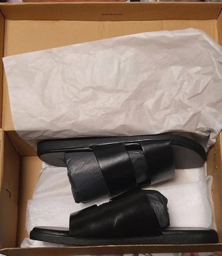 Ciabatte uomo Nuove “OMBRE” vera pelle N. 42
