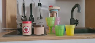 Cocinita de juguete IKEA con accesorios